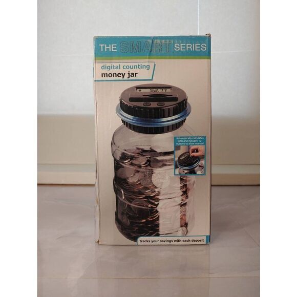 The Smart Series EUROS Digital Counting Money Jar - Picture 1 of 8